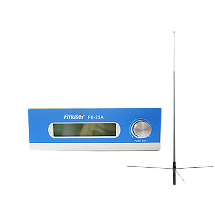 Wholesale Amazon FMUSER FU-25A 25W Long Range FM Transmitter FM Broadcast Transmitter Kit FM Exciter Excellent Sound Quality 0-25w Adjustable+1/2 Wave GP Antenna for FM Radio Station CZE-T251 CZH-T251