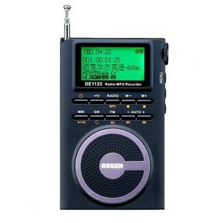 DEGEN DE1125 FM/MW/SW DSP Radio/4GMP3/Recorder