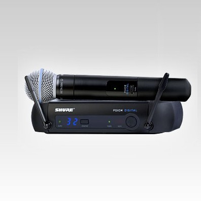 FMUSER SHURE PGXD24/BETA58A Handheld Microphone Transmitter Wireless System