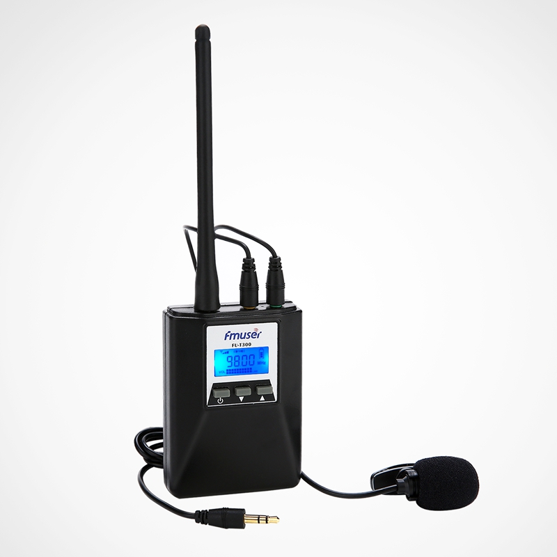 FMUSER FU-T300 0.2W FM Radio Transmitter Set Portable Lower Power FM Transmitter PLL Stereo/Mono For Light Show/Tourist Guide/Conference/Drive-in Cinema