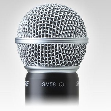 Shure Beta58-equipped ULXD2 handheld wireless microphone transmitter