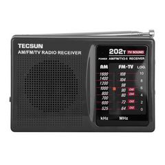 TESCUN portable R202T R-202T FM AM MW TV Radio Receiver Pocket Campus radio