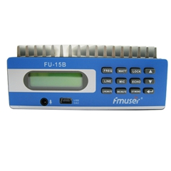Wholesale Amazon FMUSER FU-15B Silver 15W FM Radio Transmitter Low Power Long Rang FM Broadcast Transmitter FM Exciter PC Control Temperature SWR Protection For Smalll Radio Station CZE-15B CZH-15B