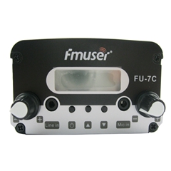 FMUSER FU-7C 7W Low Power FM Transmitter PLL FM Transmitter Stereo FM Broadcast Transmitter FM Exciter 1.5w/7w Adjustable For Small Radio Station/Drive-in Cinema CZH-7C CZE-7C