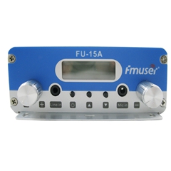 FMUSER FU-15A 15W FM Radio Transmitter Low Power PLL FM Broadcast Transmitter FM Exciter 1.5w/15w Adjustable for Samll Radio Station CZH-15A CZE-15A