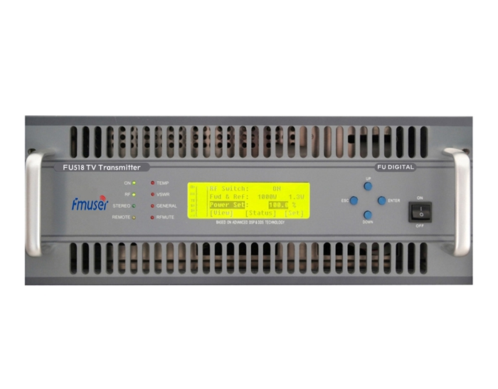 FMUSER FU518A-500W 500Watt Analog TV Transmitter For TV Station 4U Rack
