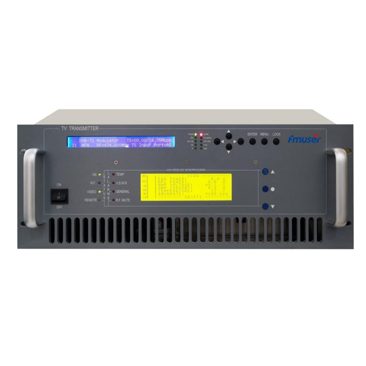 FMUSER FU518D-300W 300watt DVB-T Digital TV Territorial Broadcast Transmitter Television Numerique Terrestre TNT (DVB-T/ATSC/ISDB-T) For Professional TV Station